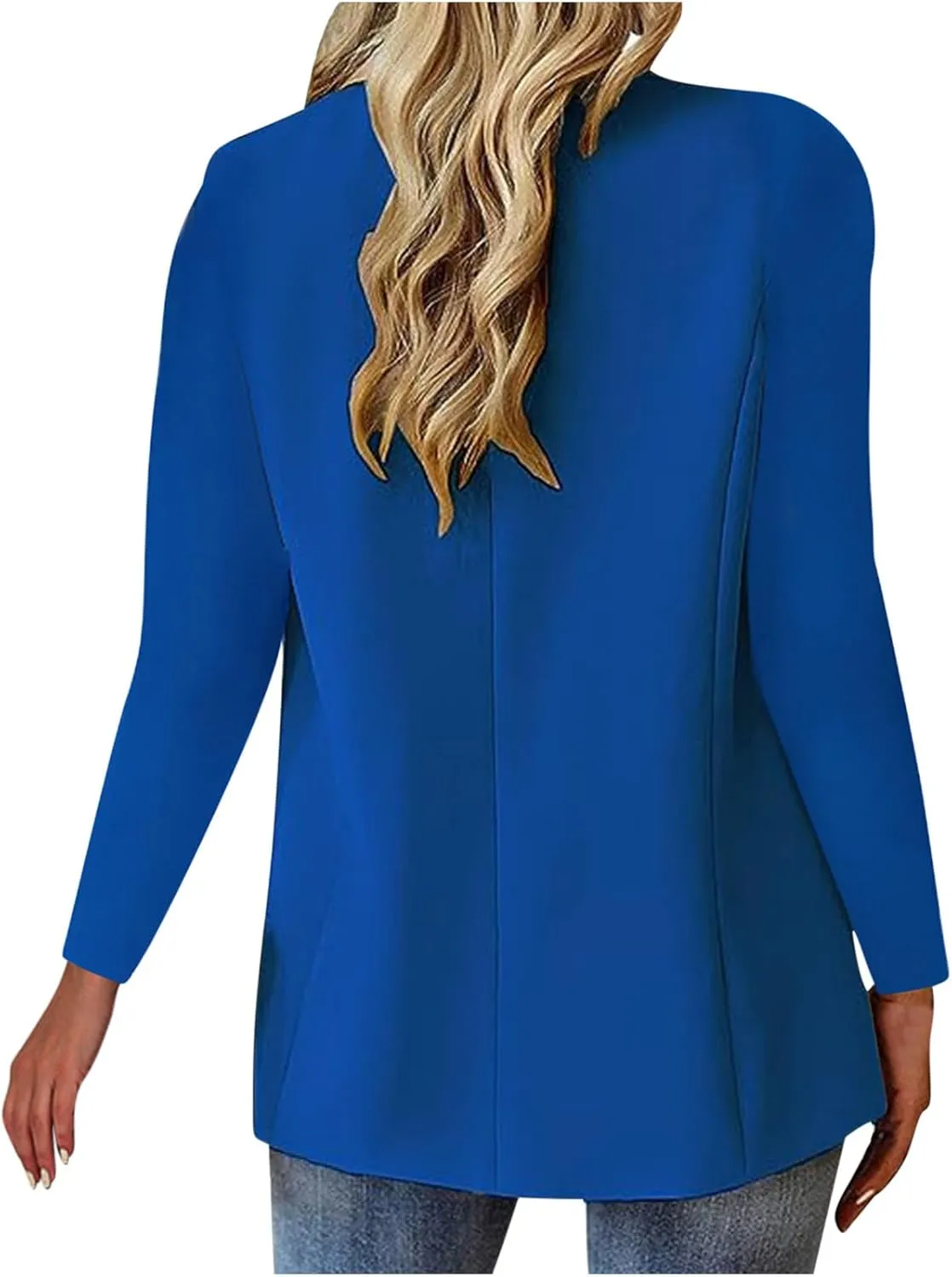 Blazers for Women Trendy Casual Work Office Suit Jacket Business Casual Button Down Long Sleeve Slim Womens Blazer
