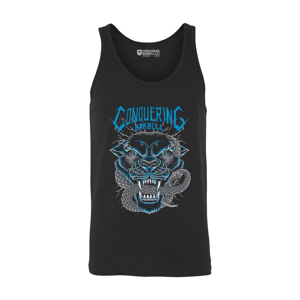 CB Electric Panther - on Black tank top