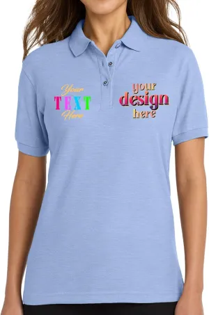 Custom Polo Shirts for Women Personalized Work or Golf Polo, Sweat - Absorbing Fabric, Slim Fit Design - L500