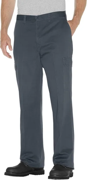 Dickies Men's Loose-Fit Cargo Work Pant, Charcoal, 34W x 30L