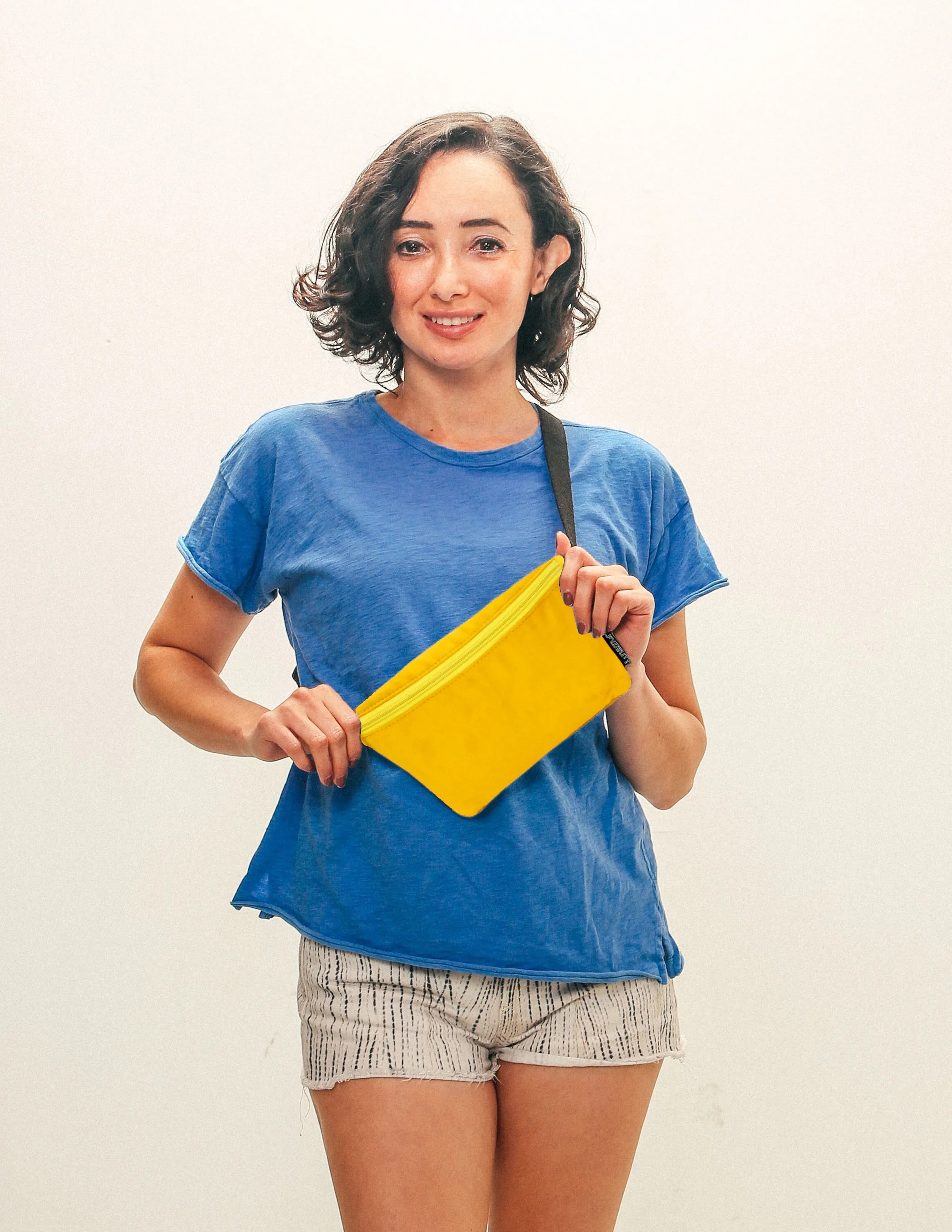 Fanny Pack | Slim | Faux Suede Mustard