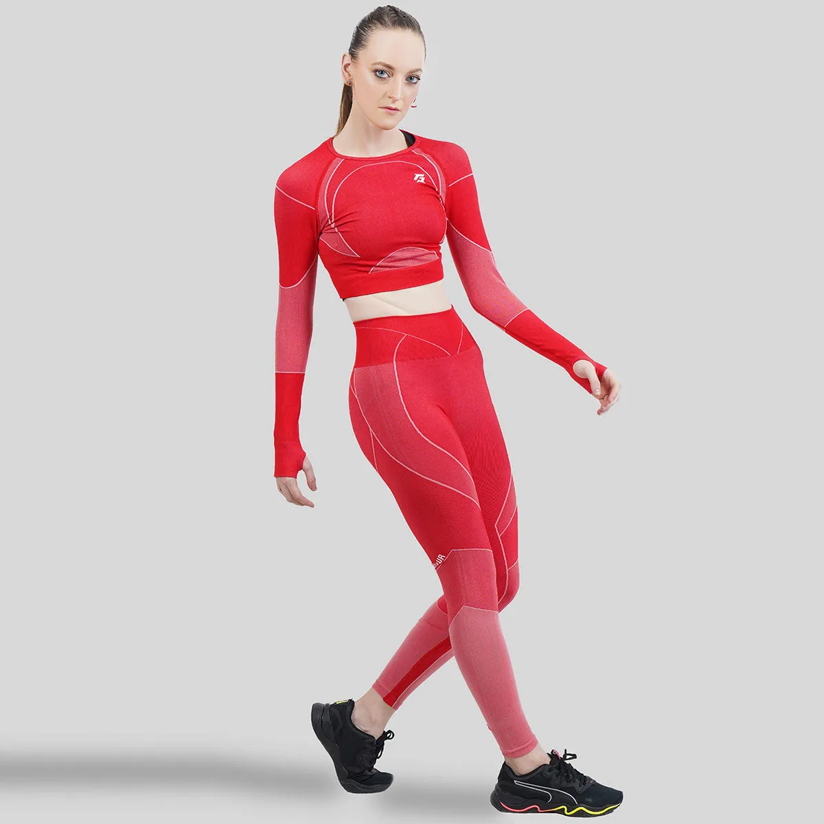 Galvanize Seamless Crop Top (Red)