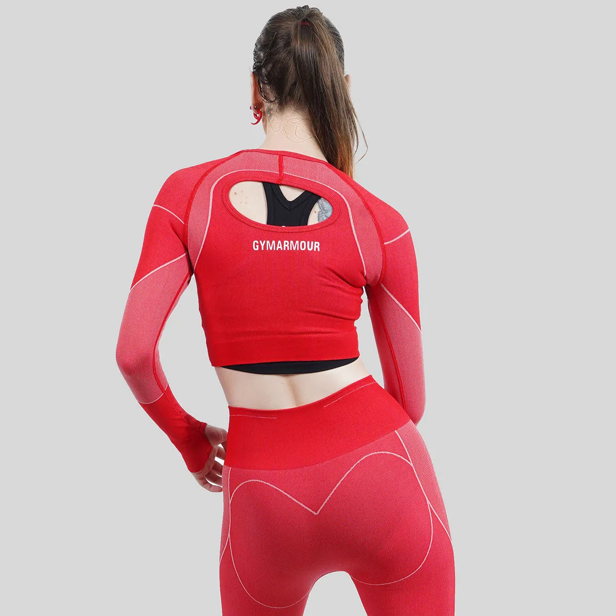 Galvanize Seamless Crop Top (Red)