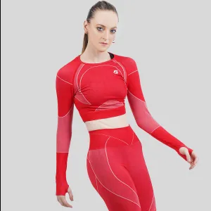 Galvanize Seamless Crop Top (Red)