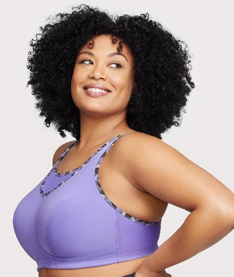 Glamorise No-Bounce Camisole Wire-Free Sports Bra - Purple
