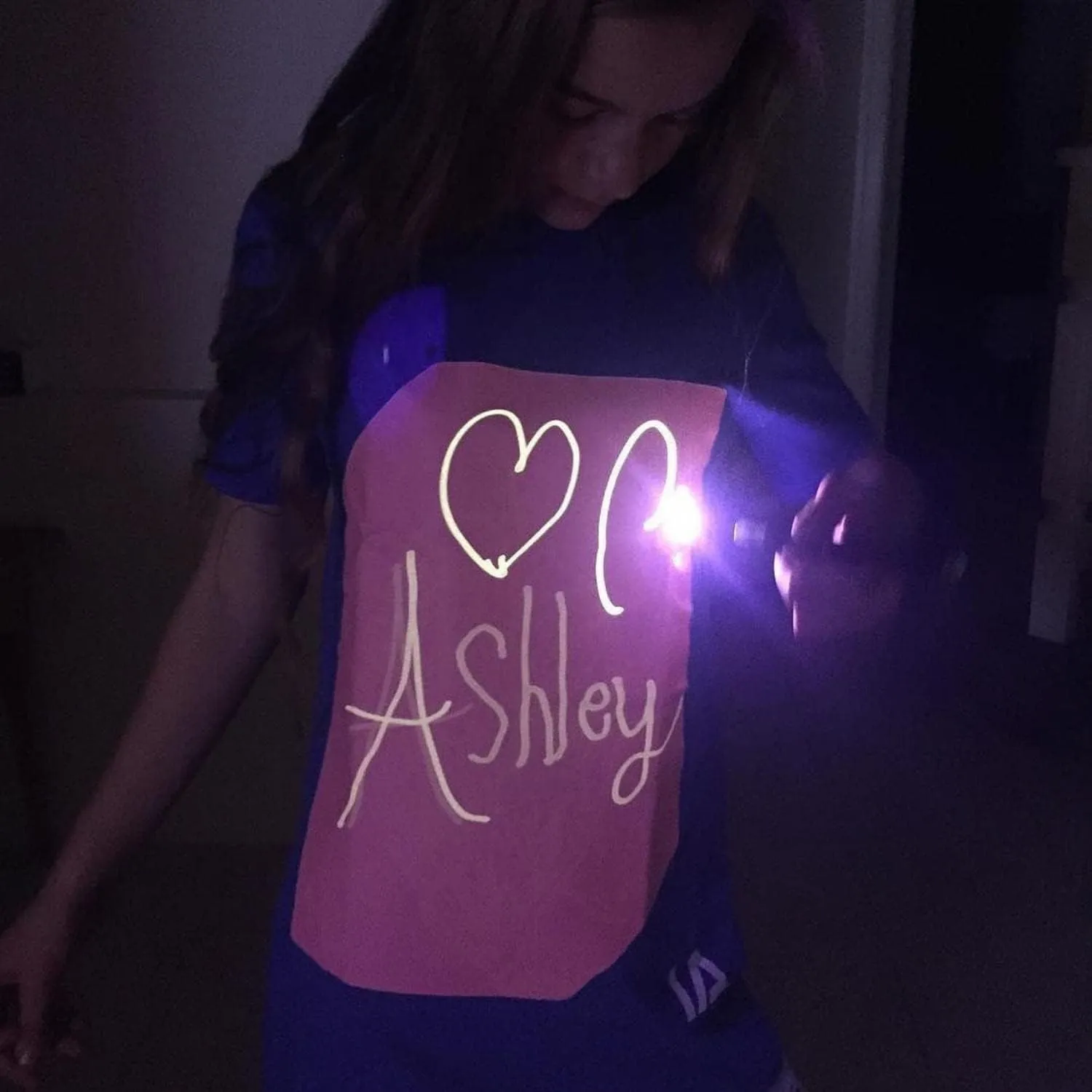 Illuminated Apparel Original Interactive Glow in The Dark T-Shirt - Fun for Birthday Parties & Festivals
