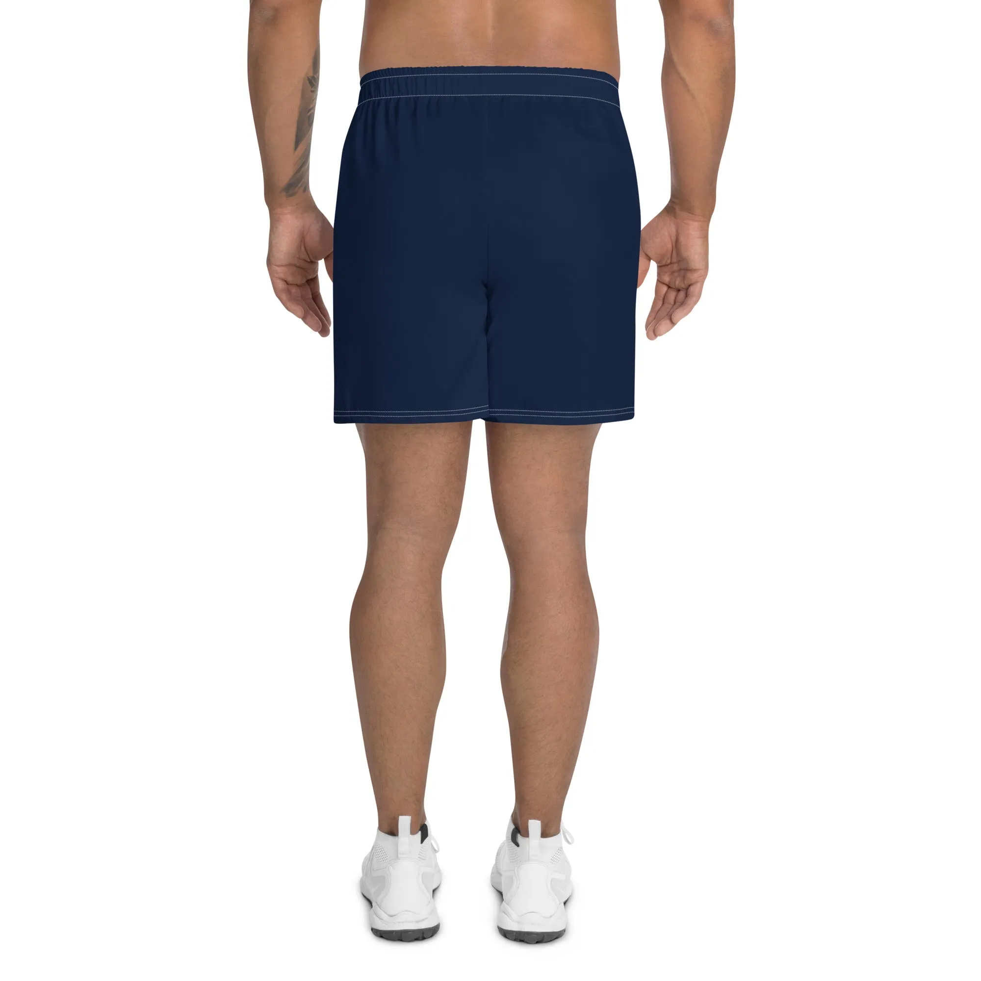 Men's Athletic Long Shorts - Flat Logo