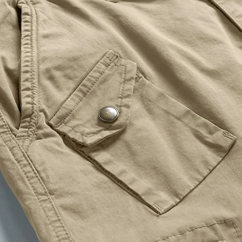 Mens Cargo JoggersSlim Fit Flex Work Pants with Belt Loops Elastic Waist Zipper Pockets Drawstring WaistDynamics LLC