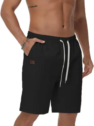 Mens Casual Shorts Summer Drawstring Twill Chino Short Golf Vacation Jogger Elastic Waist Short with 4 Pockets