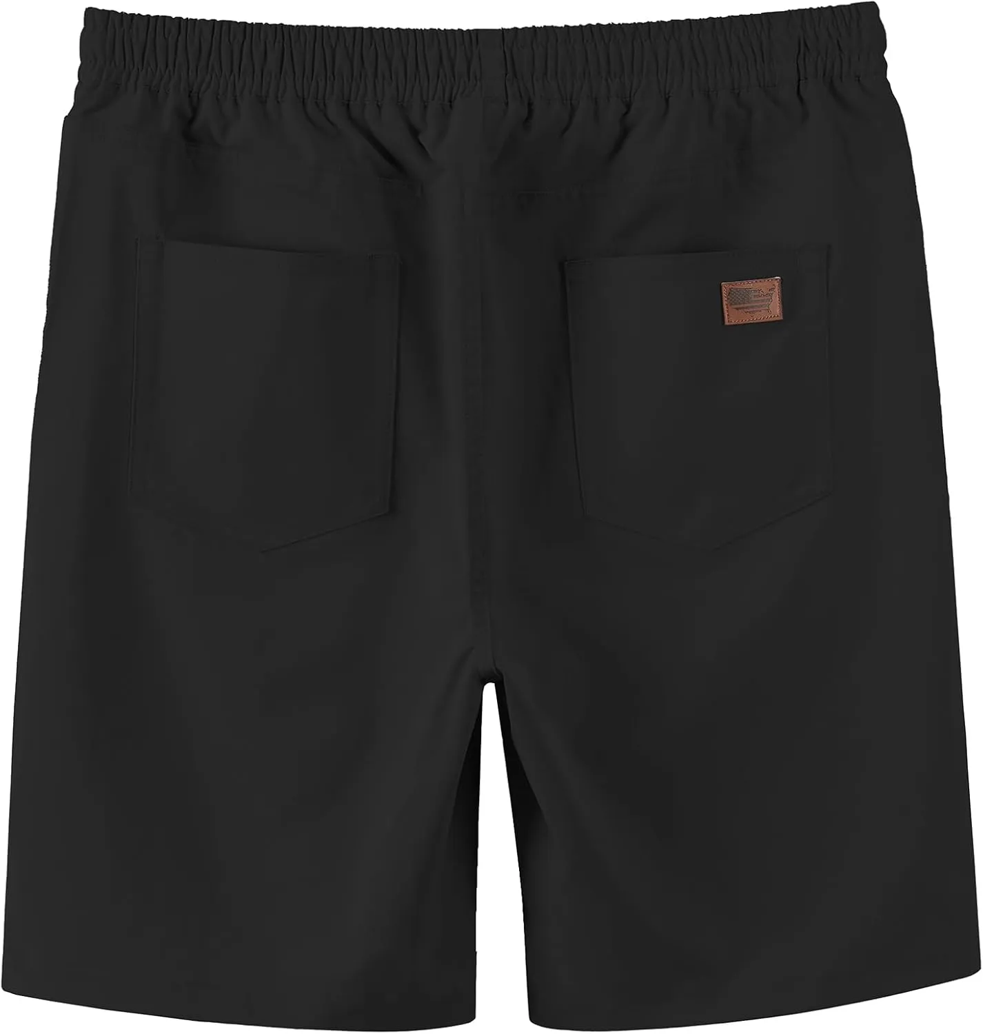 Mens Casual Shorts Summer Drawstring Twill Chino Short Golf Vacation Jogger Elastic Waist Short with 4 Pockets