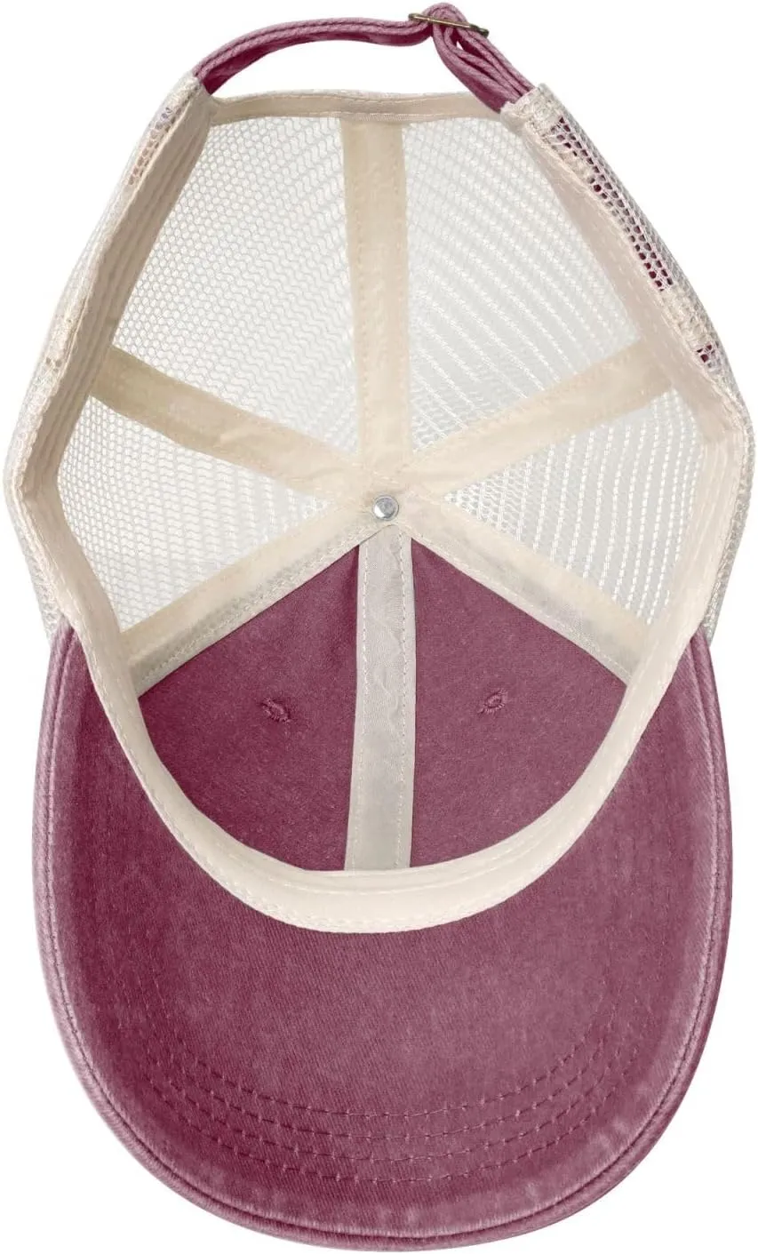 Not Vegan Hat Vintage Mesh Baseball Cap Retro Denim Trucker Dad Hat