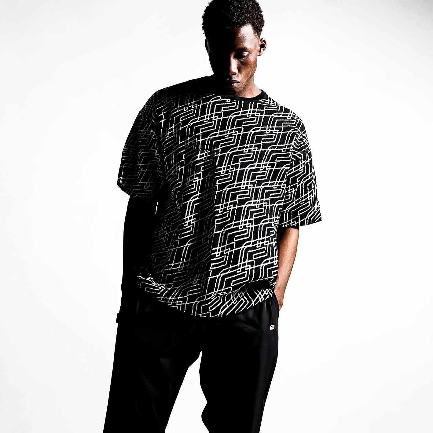 Oblique Summer Knit T-Shirt