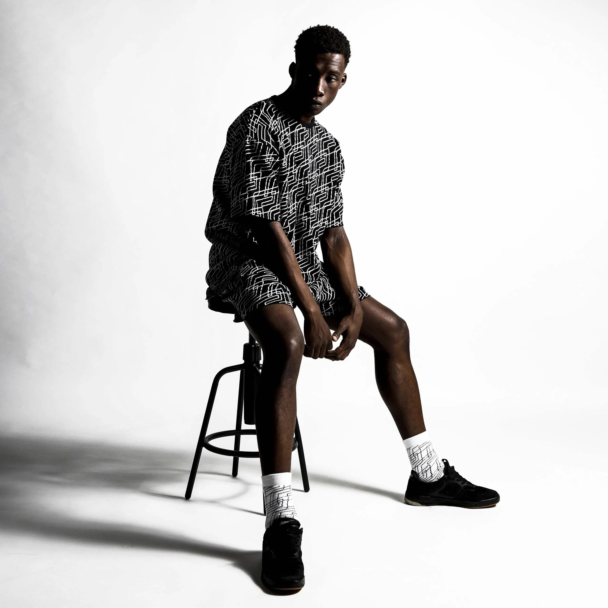Oblique Summer Knit T-Shirt
