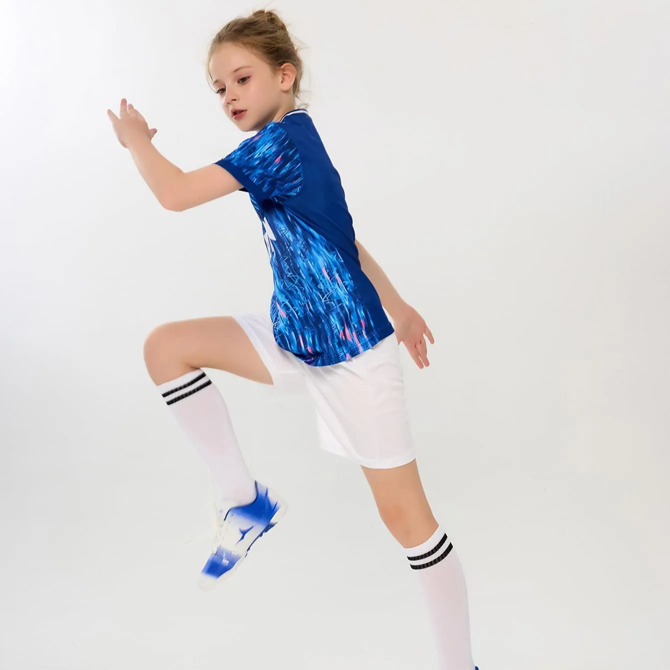 Soccer Jerseys for Kids Boys & Girls,Youth Soccer Jersey Practice Outfits Football Training Uniforms Set 4-16Y