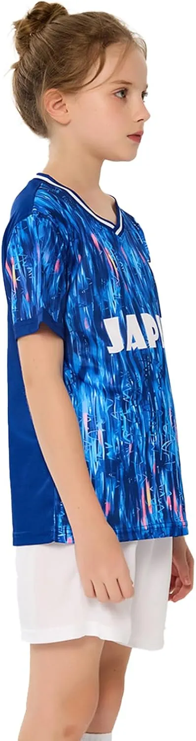 Soccer Jerseys for Kids Boys & Girls,Youth Soccer Jersey Practice Outfits Football Training Uniforms Set 4-16Y