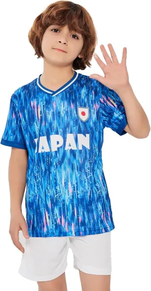 Soccer Jerseys for Kids Boys & Girls,Youth Soccer Jersey Practice Outfits Football Training Uniforms Set 4-16Y