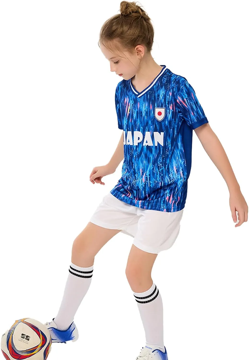 Soccer Jerseys for Kids Boys & Girls,Youth Soccer Jersey Practice Outfits Football Training Uniforms Set 4-16Y