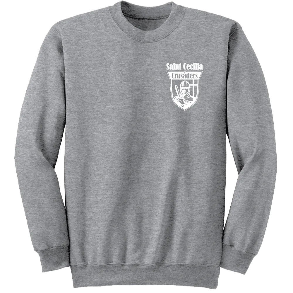 St. Cecilia  Crusaders Logo Left Chest Approved Gym Uniform