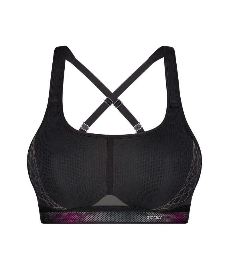 Triumph Triaction Cardio Flow Wire-free Sports Bra - Black