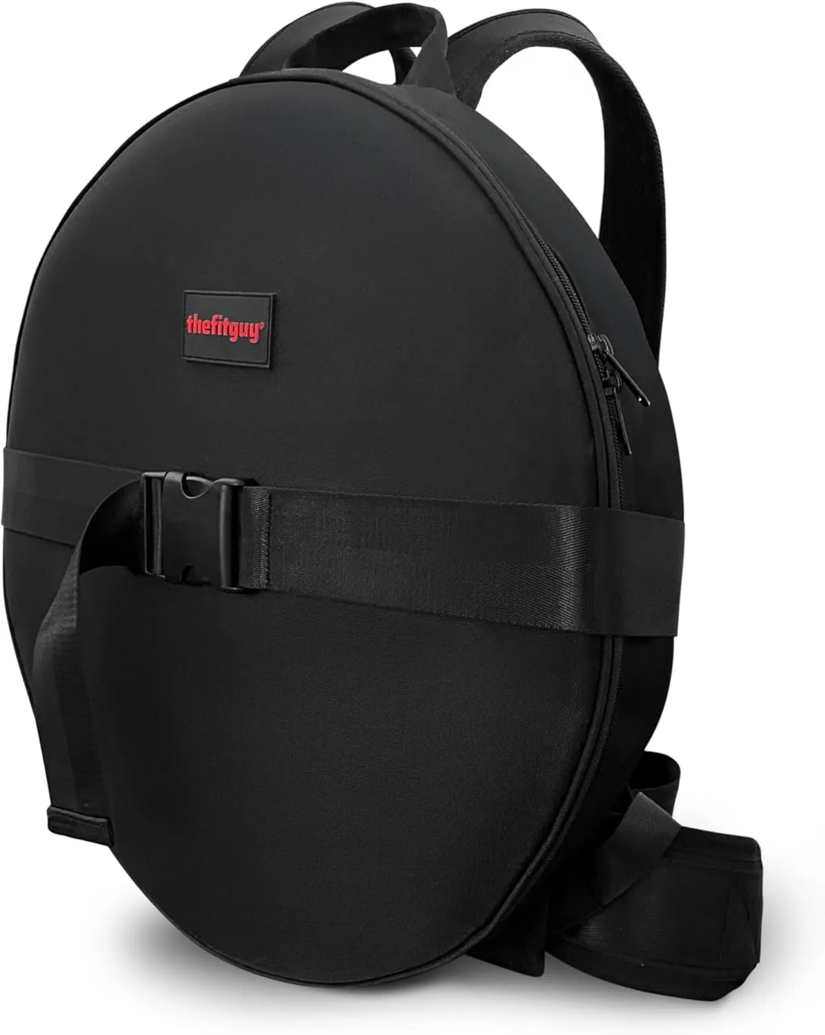 Weighted Backpack for Gym Weight Plate - for Pushups, Calf Raises, Squats, Wear on Back or Front, Fits Up to 17.5 Diameter, 2.5 Thick Plate, Padded Straps & Secure Buckles - For Home & Gym