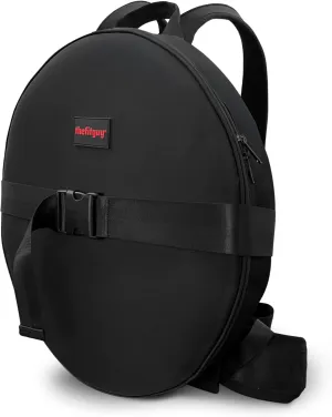 Weighted Backpack for Gym Weight Plate - for Pushups, Calf Raises, Squats, Wear on Back or Front, Fits Up to 17.5 Diameter, 2.5 Thick Plate, Padded Straps & Secure Buckles - For Home & Gym